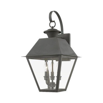 Livex Lighting Wentworth 3 - Light Wall Light in  Charcoal
