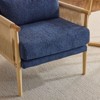 Karl Home Chenille Accent Chair Armchair With Pillow - 2 of 4