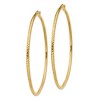 Black Bow Jewelry 2mm, 14k Yellow Gold Diamond-cut Hoops, 60mm (2 3/8 Inch) - 2 of 4