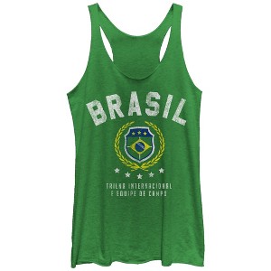 Women's Lost Gods Brasil Track and Field Racerback Tank Top - 1 of 3