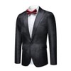 Cloudstyle Mens 2 Piece Paisley Dress Suit One Button Party Wedding Blazer Pants Sets - 3 of 4