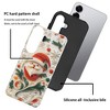 BONGEEK Case Compatible with Samsung Galaxy S25 Plus,Scratch Resistant Hybrid 2-Layer Hard Shell Bright Phone Case,Christmas Santa Green Leaves Cute - 2 of 4