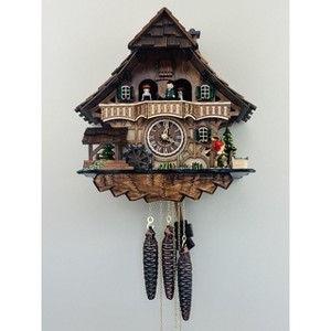 Hand-Crafted Cuckoo Clock Cottage with Motion & Music – 13" - 1 of 4