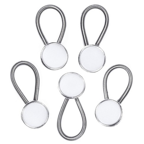 Comfy Clothiers Elastic Collar Extenders For Dress Shirts - 5-pack - Silver  : Target