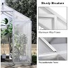 Sturdy Greenhouse, 6.25'x8' Shatterproof Polycarbonate with Large 24"x23" Roof Vent, Easy Setup - 3 of 4