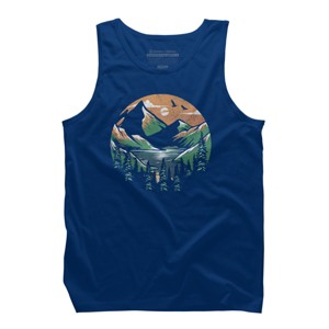 Men's Design By Humans Happiness Place By orangedan Tank Top - 1 of 3