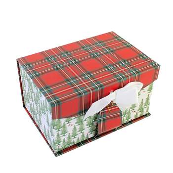CraftOutlet.com 4.5 Inch Sm Magnetic Closure Box. Rigid Christmas Decor Gift Decorative Boxes