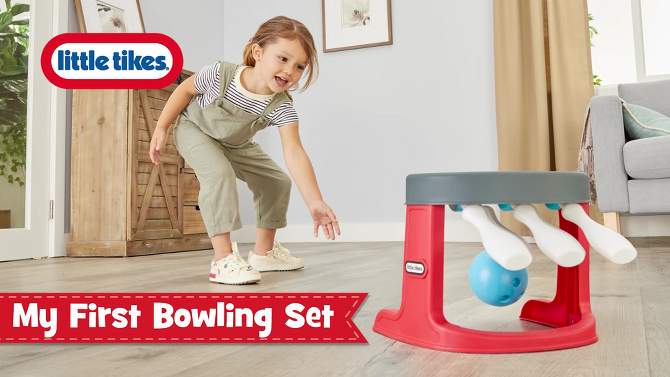 Little Tikes My First Bowling 6 Pin Set with Easy Reset, 2 of 10, play video