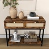 COZONY Entryway Console Table with 2 Drawers, Sofa Table Hallway Storage, Modern Farmhouse Accent Table - 4 of 4