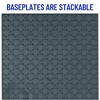 Strictly Briks Stackable Baseplates, For Building Bricks, Bases for Tables, Mats, Gray, 4 Pack, 10x10 Inches - 3 of 4