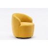 CAVINAS Teddy Fabric Arm Chair with Wood Frame,Plush Cushion,Accent Chair for Living Room,Bedroom - 2 of 4