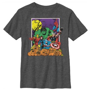 Boy's Marvel Halloween Avengers Scene T-Shirt - 1 of 4