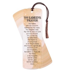 Dicksons The Lords Prayer, Brown/White 6 x 2 Inch Laminated Cardstock Tassel Bookmark; Pack of 12 - 1 of 2