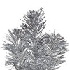 Northlight Artificial Tinsel Christmas Tree - 9' - Silver - Unlit - 4 of 4