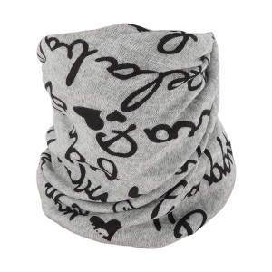 Unique Bargains Letters Neck Gaiter Gray Black 1 Pc - 1 of 4