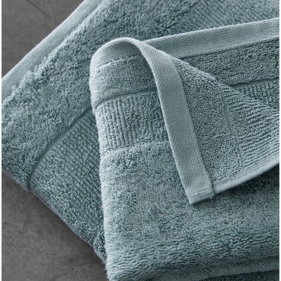 Turquoise Cotton Ridged 6-Piece Towel Set