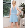 Girls' Color Blocking Round Neck Ribbed Waist Sport Shorts Dress Set - 3 of 4