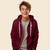 Dalix Cappuccino Embroidered Zip Hoodie Fleece Long Sleeve Pocket Warm Soft Mens - 3 of 4