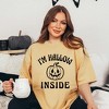 Simply Sage Market Women's I'm Hallow Inside Short Sleeve Garment Dyed Tee - 2 of 4