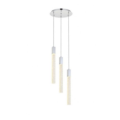 Elegant Lighting Weston 3 - Light Pendant in  Chrome