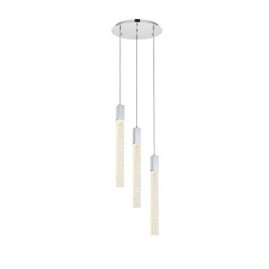 Elegant Lighting Weston 3 - Light Pendant in  Chrome - 1 of 4