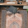 World Rug Gallery Valora Red Vintage Medallion Washable Low-Pile Indoor Area Rug with Non-Slip Backing - 2 of 4