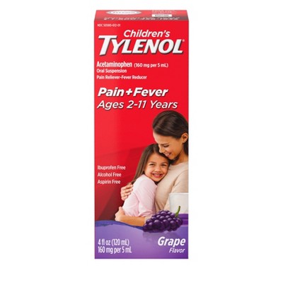 Children's Tylenol Grape Oral Suspension - 4 fl oz