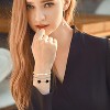 Gold Bracelets for Women,14K Gold Plated Love Bangle Bracelet Set,Crystal Stackable Bangles with Friendship - 4 of 4