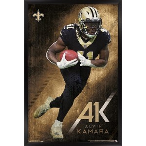 Trends International NFL New Orleans Saints - Alvin Kamara 19 Framed Wall Poster Prints - 1 of 4