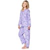 Casual Nights Women's Flannel Long Sleeve Button Down Pajama Set - 2 of 4