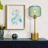 21" Jasmine Globe Shade Table Lamp Green - River of Goods - 2 of 4