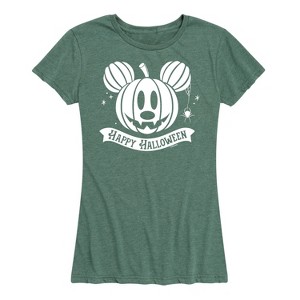Women's - Disney - Mickey Happy Halloween Short Sleeve Graphic T-Shirt - 1 of 4
