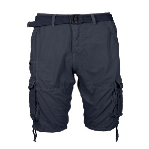 Galaxy By Harvic Men's Vintage Cotton Cargo Belted Shorts (Sizes, 30-42) - 1 of 3