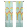 48"x84" Rainbow Clouds Window Panel Pair Kids' Curtains - Kidz Mix: Light Blue Microfiber for Kids Bedroom - 2 of 2