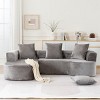 Modular L-Shape Sectional Sofa with Chaise, Deep Seat Cloud Couch, Sponge Compression Upholstered Sofas for Living Room-Maison Boucle - 2 of 4
