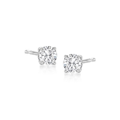 Ross-Simons 0.20 ct. t.w. Diamond Stud Earrings in 14kt White Gold