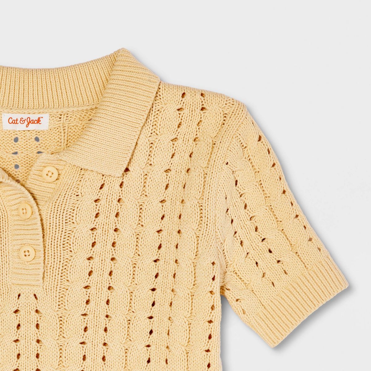 Girls' Short Sleeve Pullover Sweater - Cat & Jack™ - thumbnail 9