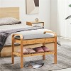 HDZNVF Shoe Rack Bench with Storage Shelf for Entryway Hallway Bedroom - 4 of 4
