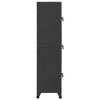 VidaXL Locker Cabinet Anthracite 15 in.x17.7 in.x70.9 in. Steel - 4 of 4
