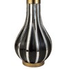 NicBex Polyresin Vase Home Unique Shape with Black Finish and Silver Zebra Pattern for Centerpieces for Dining Room, Living Room, Office - 4 of 4