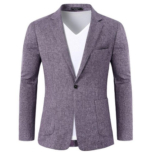 Men s Sport Coats Blazers Linen Suit Jacket Casual Blazer For Men One Button Target