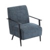 26.38" Polyester Modern Lounge Chair with Metal Frame and Ergonomic Seat - 2 of 4