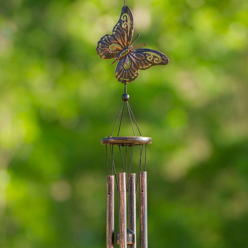 Dawhud Direct 28" H Butterfly Wind Chimes for Outside, 6 of 7