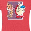 Women's - Ren & Stimpy - Friendly Laughter Short Sleeve Graphic T-Shirt - 2 of 4
