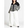 ELOQUII Women's Plus Size Oversized Stripe Sweater - image 4 of 4