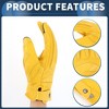 Unique Bargains Motorcycle Gloves Motorbike Dirt Bike Bicycle Racing ATV UTV Sheep Leather 1 Pair - 4 of 4