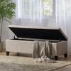 CAVINAS  Storage Ottoman Bench for Bedroom,51.25" Storage Bench with Soft-Close Lid,Rectangle Ottoman for Living Room,Entryway - 3 of 4