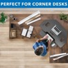 Mount-It! Corner Sit Stand Desk Converter, Black - 2 of 4