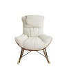 CAVINAS Accent Chair Rocking Chair Leisure Sofa Chair with Detachable Seat Cushion Glider Rocking Chair - 3 of 4