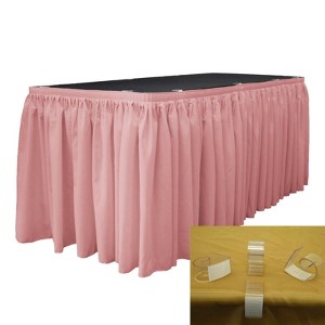 Slickblue Polyester Poplin Table Skirt with L-Clips - 1 of 1